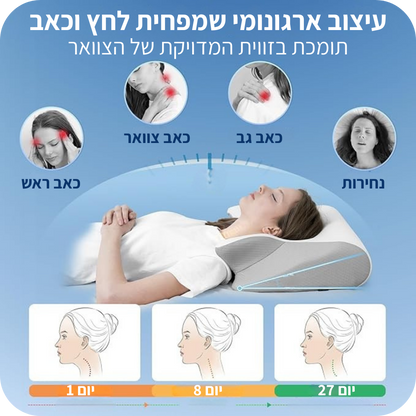 כרית שינה  פלקס להקלה בכאבים